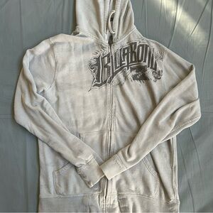 Billabong Light Gray Graphic Hoodie